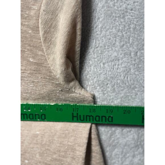 Lush Long Sleeve Sheath Mini Dress Cutout Back Beige Womens Medium - Picture 6 of 6